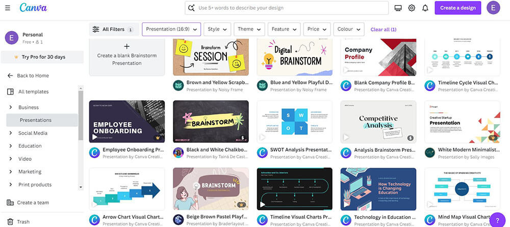 Cambio de tamaño mágico de Canva
